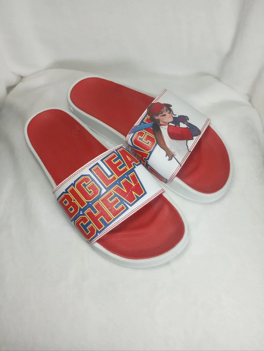 New Balance Big League Chew Slides Athletic Streetwear Baseball MLB Sandals Sz 9